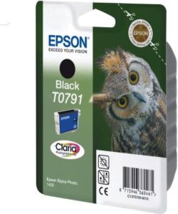 Epson Owl inktpatroon Black T0791 Claria Photographic Ink (C13T07914010)