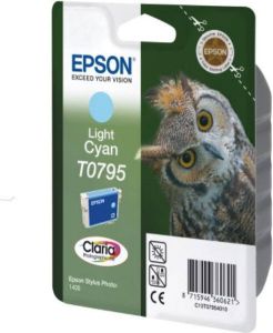 Epson Owl inktpatroon Light Cyan T0795 Claria Photographic Ink (C13T07954010)
