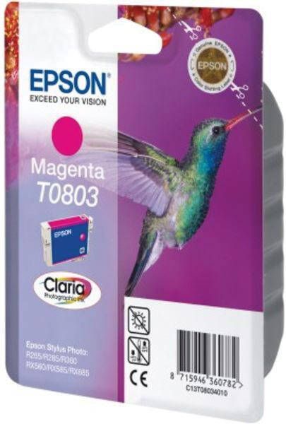 Epson inktcartridge T0803 220 pagina&apos s OEM C13T08034011 magenta