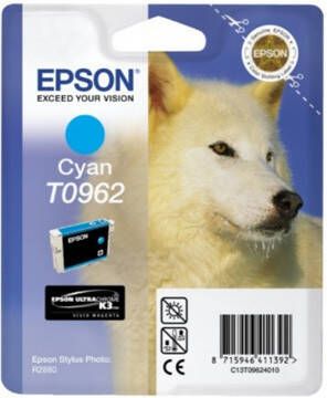 Epson inktcartridge T0962 1.505 pagina&apos s OEM C13T09624010 cyaan