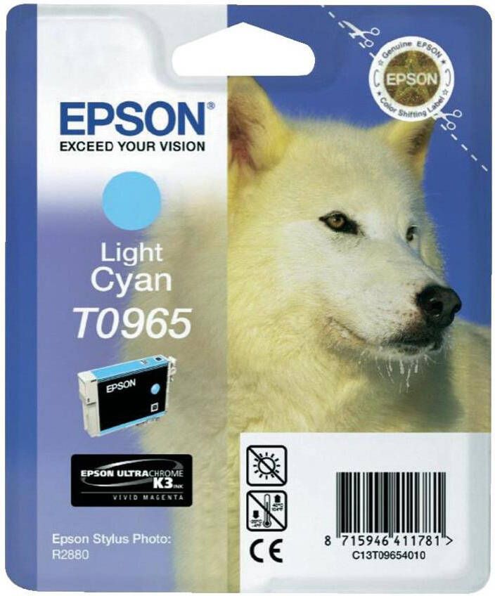 Epson inktcartridge T0965 865 pagina&apos s OEM C13T09654010 licht cyaan