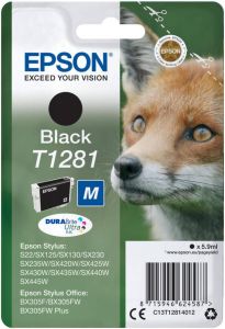 Epson inktcartridge T1281 170 pagina&apos;s OEM C13T12814012 zwart