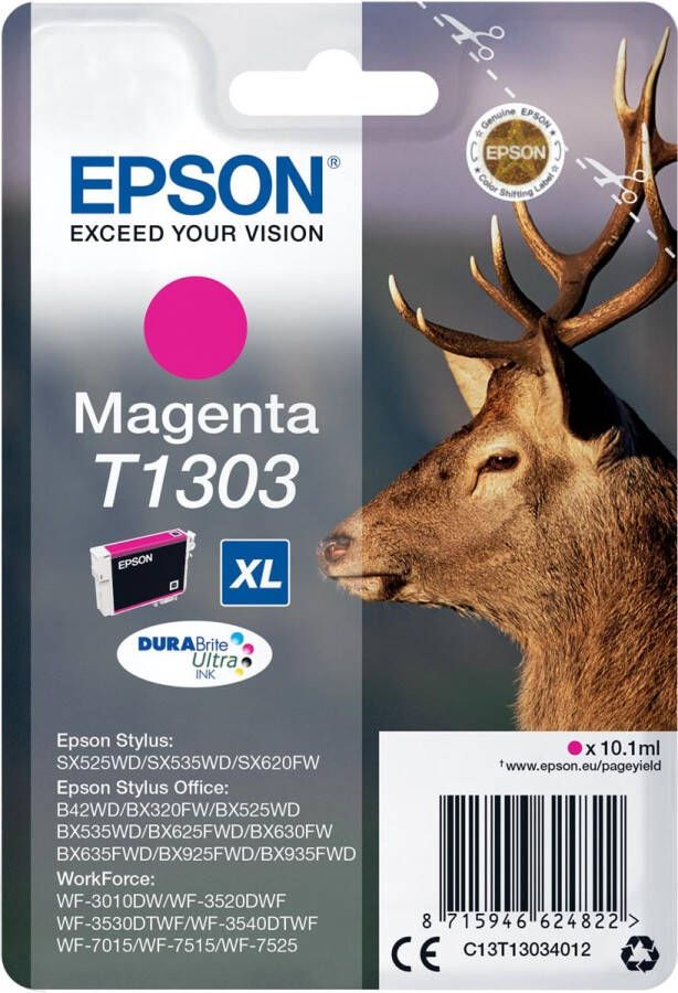 Epson Stag inktpatroon Magenta T1303 DURABrite Ultra Ink (C13T13034012)