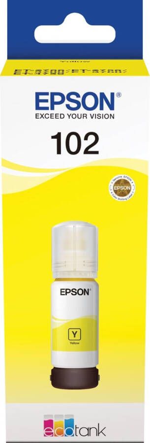 Epson inktfles 102 6.000 pagina&apos;s OEM C13T03R440 geel