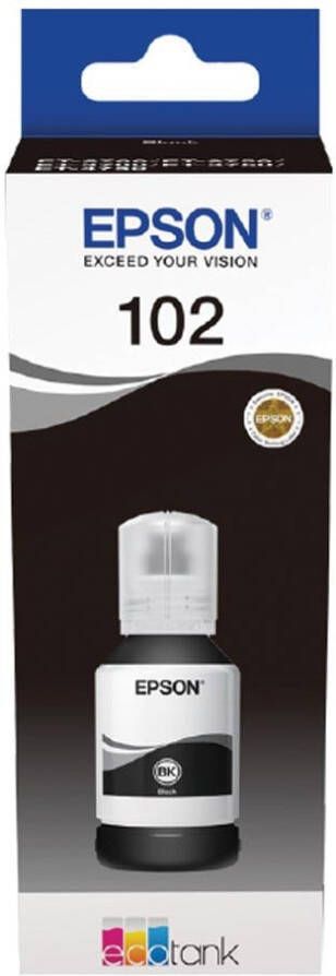 Epson inktfles 102 7.500 pagina&apos;s OEM C13T03R140 zwart
