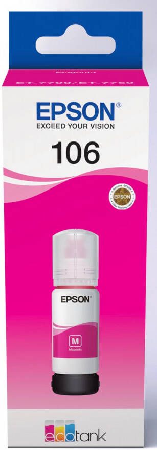 Epson inktfles 106 70 ml OEM C13T00Q340 magenta