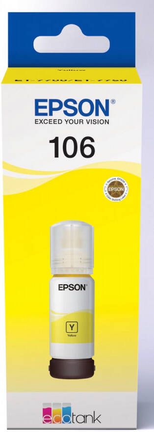 Epson inktfles 106 70 ml OEM C13T00Q440 geel