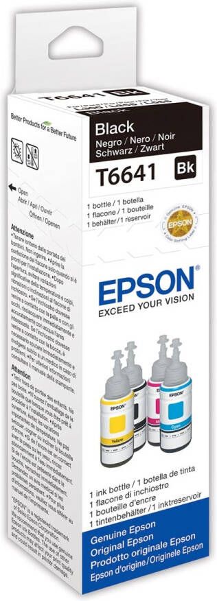 Epson inktfles T664 4.500 pagina&apos;s OEM C13T664140 zwart