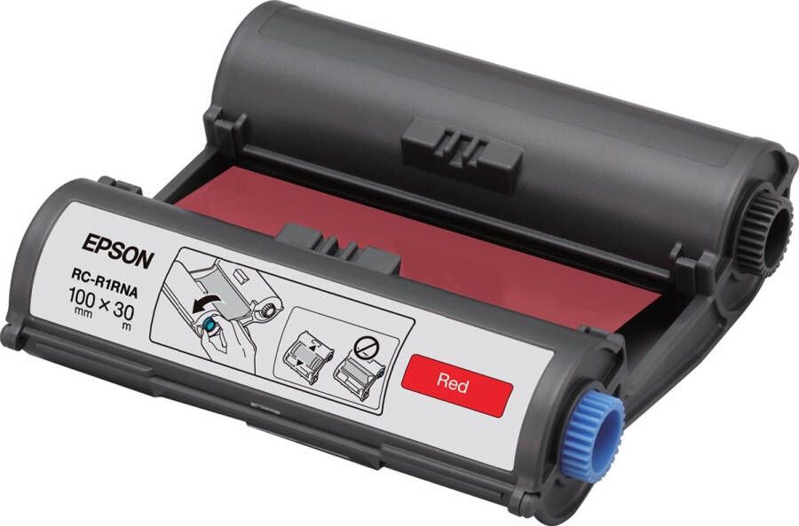 Epson inkttape RC-R1RNA ft 100 mm x 30 m rood
