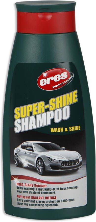 Eres super-shine shampoo voor auto&apos;s Wash & Shine fles van 500 ml