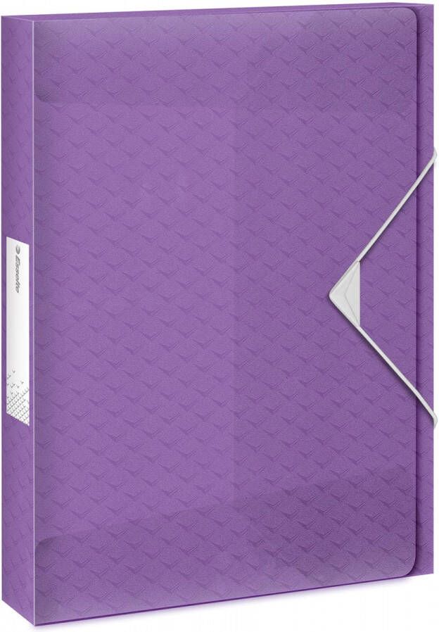 Esselte Colour&apos Breeze elastobox ft A4 2 5 cm lavendel