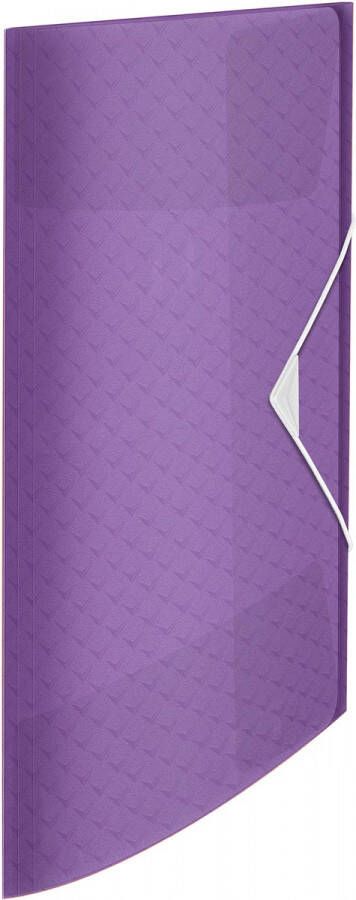 Esselte Colour&apos Breeze elastomap met 3 kleppen PP ft A4 lavendel
