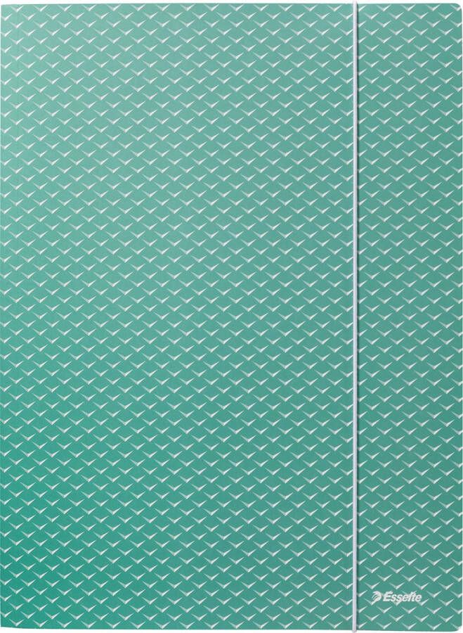 Esselte Colour&apos Breeze elastomap met 3 kleppen uit karton ft A4 groen