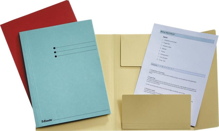 Esselte dossiermap geassorteerde kleuren ft A4