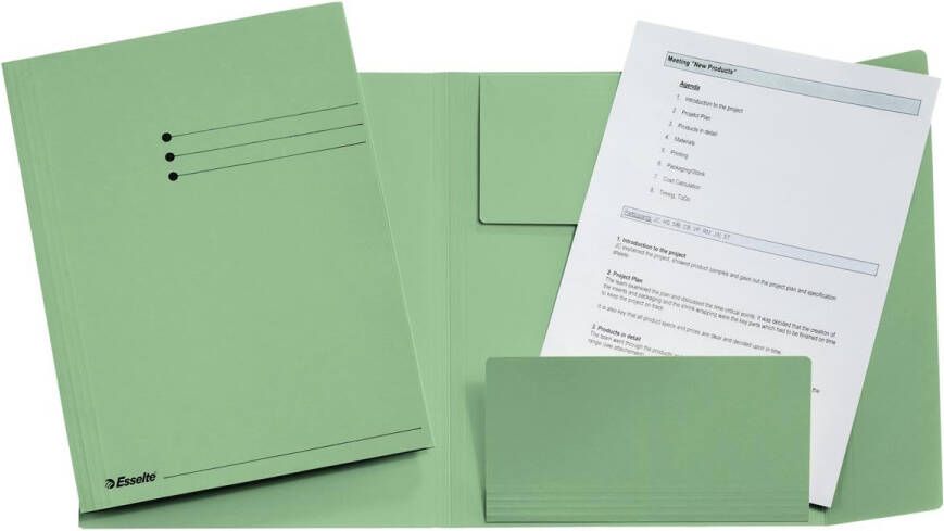 Esselte dossiermap groen ft A4