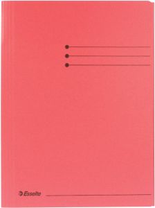 Esselte Dossiermap A4 3 kleppen manilla 275gr rood