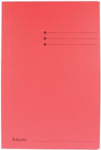 Esselte Dossiermap folio 3 kleppen manilla 275gr rood