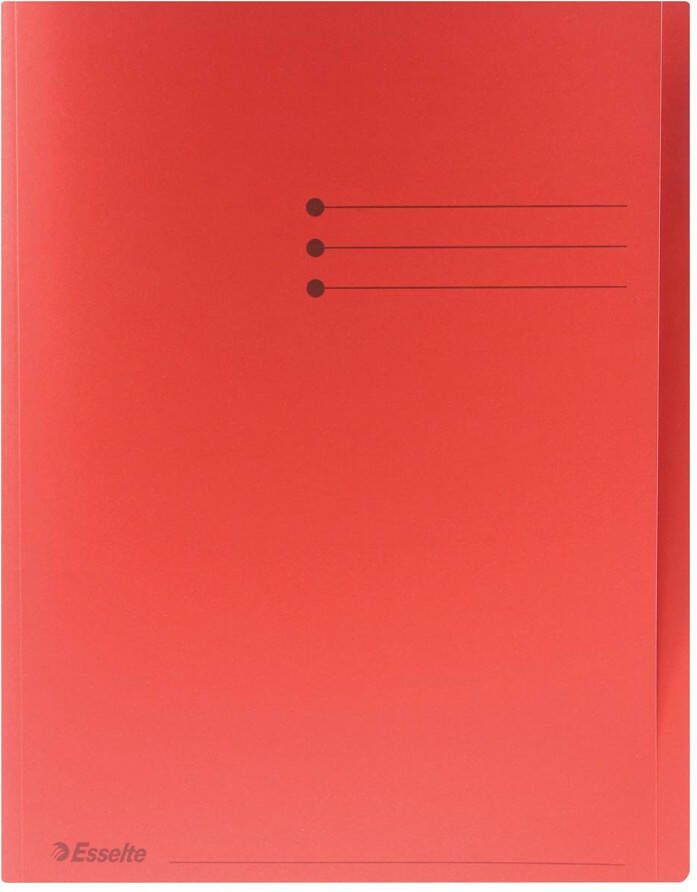 Esselte Vouwmap A4 met overslag manilla 180gr rood