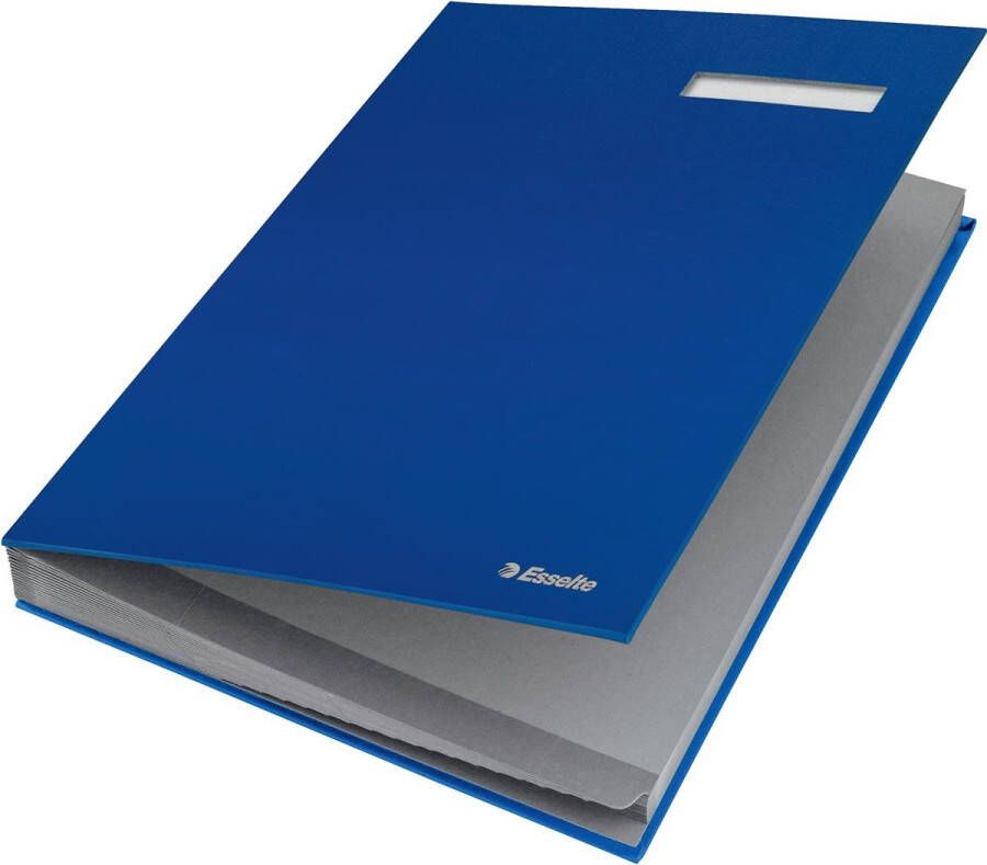 OfficeTown Esselte handtekenmap ft A4 20 vakken blauw - Foto 2