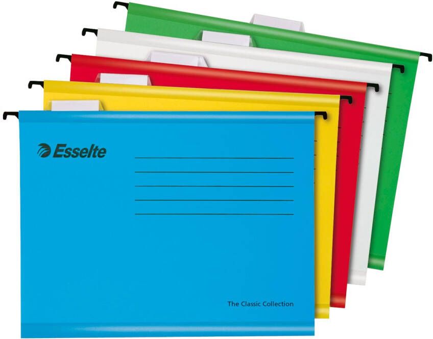 Esselte hangmap Classic geassorteerde kleuren pak van 10 stuks