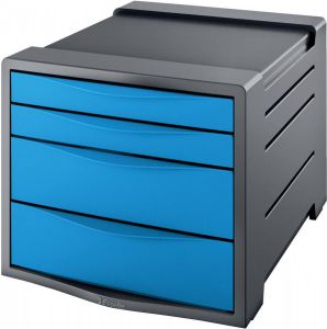 Esselte ladenblok Vivida 4 laden blauw