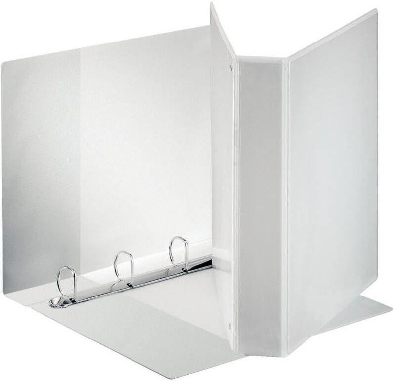 Esselte personaliseerbare ringmap PP voor ft A4 maxi rug van 6 3 cm 4 D-ringen van 40 mm wit