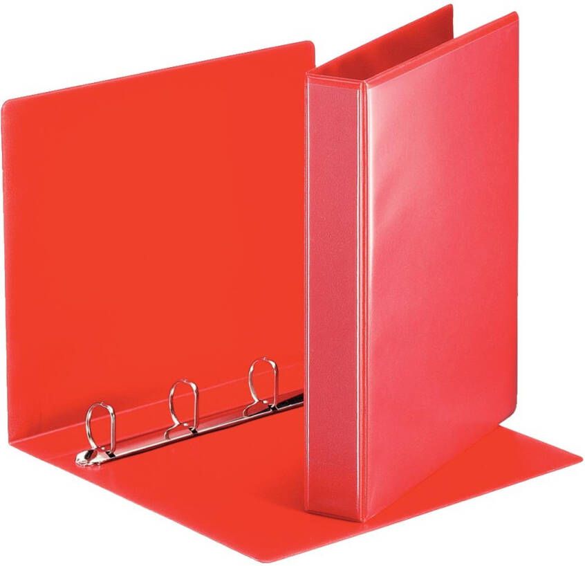 Esselte Presentatieringband Essentials panorama A4 4-rings D-mechaniek 30mm rood