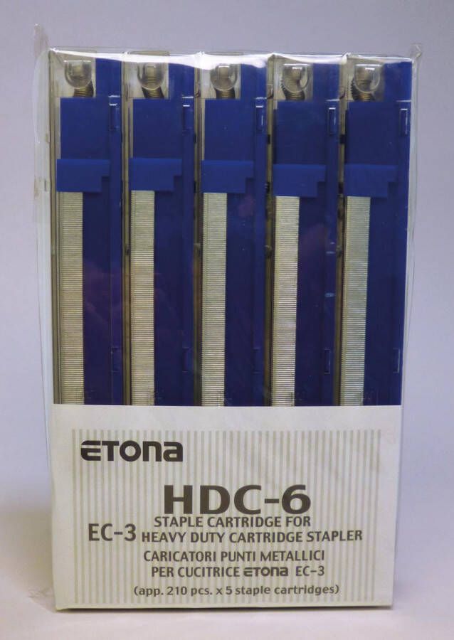 Etona nietjescassette voor EC-3 capaciteit 1 25 blad pak van 5 stuks