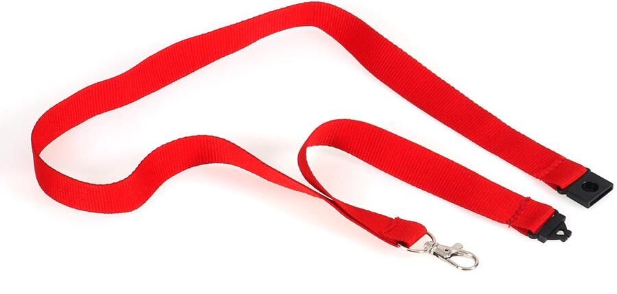 Europel badgekoord rood pak van 10 stuks