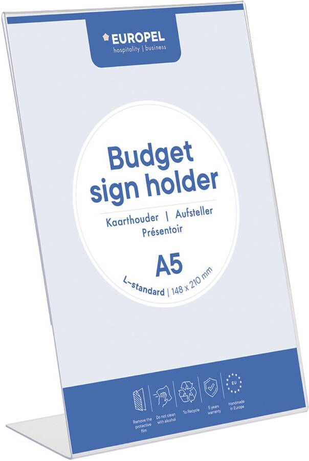 Europel folderhouder Budget met L-voet ft A5
