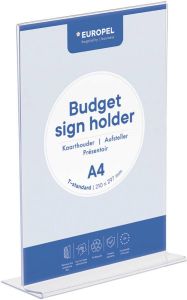 Europel Kaarthouder Budget T-standaard A4 1 5 mm