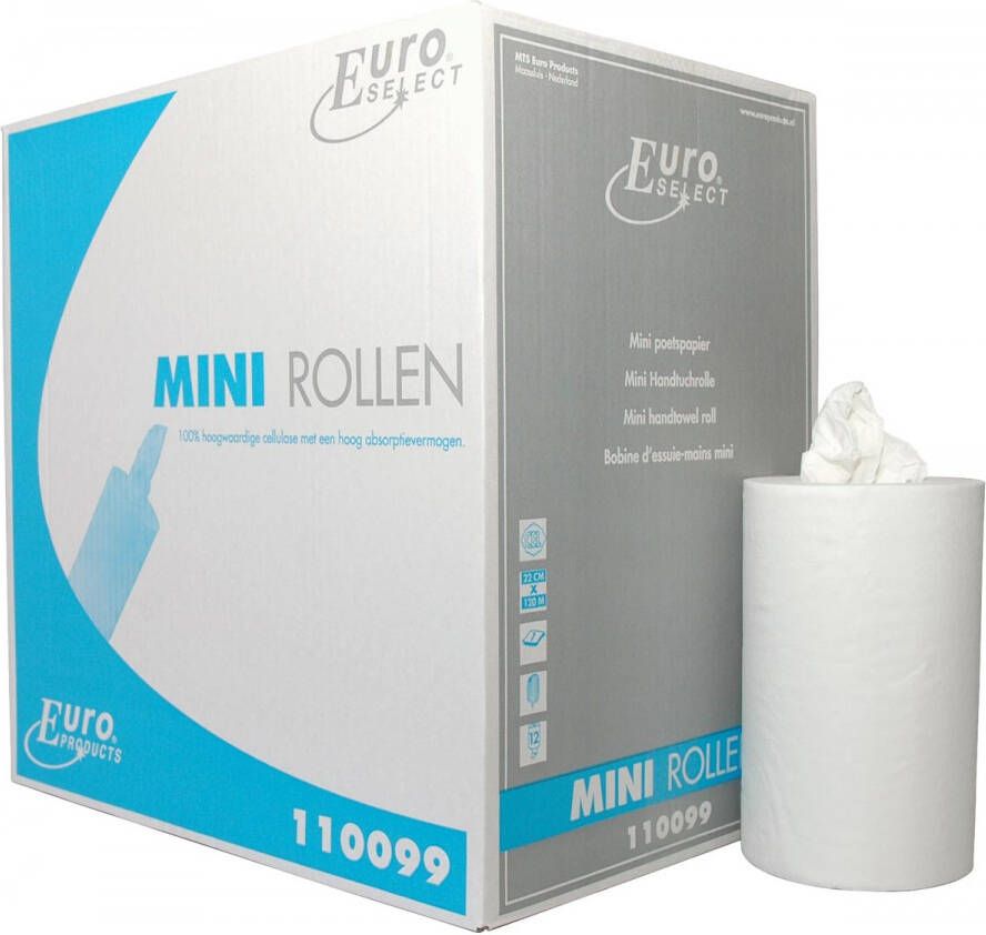 Euro Products Select poetspapier mini zonder koker 120m 22cm