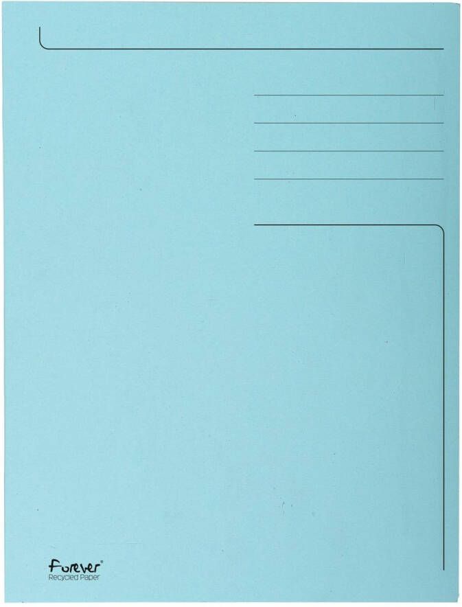 Exacompta dossiermap Foldyne ft 24 x 32 cm (voor ft A4) lichtblauw pak van 50 stuks