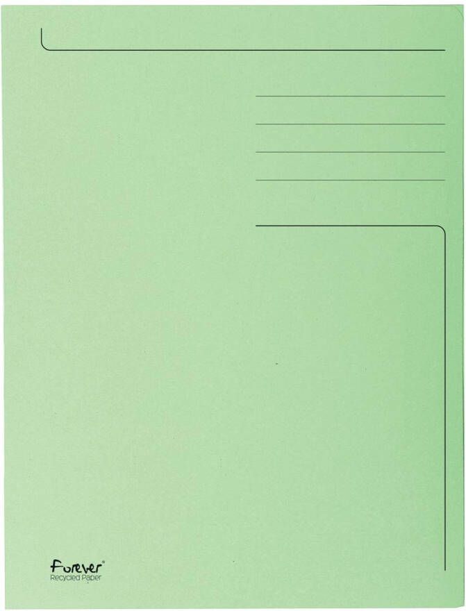 Exacompta dossiermap Foldyne ft 24 x 32 cm (voor ft A4) lichtgroen pak van 50 stuks