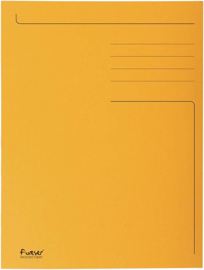 Exacompta dossiermap Foldyne ft 24 x 32 cm (voor ft A4) oranje doos van 50 stuks