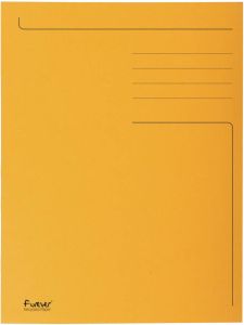 Exacompta dossiermap Foldyne ft 24 x 32 cm (voor ft A4) oranje doos van 50 stuks