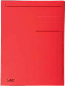 Exacompta dossiermap Foldyne ft 24 x 32 cm (voor ft A4) rood doos van 50 stuks