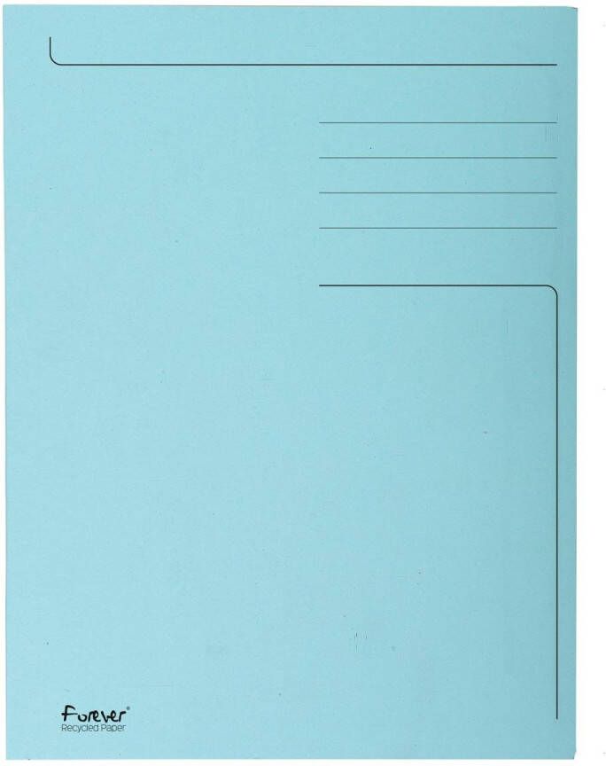 Exacompta dossiermap Foldyne ft 24 x 35 cm (voor ft folio) lichtblauw pak van 50 stuks