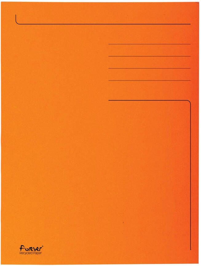 Exacompta dossiermap Foldyne ft 24 x 35 cm (voor ft folio) oranje pak van 50 stuks