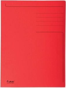 Exacompta dossiermap Foldyne ft 24 x 35 cm (voor ft folio) rood pak van 50 stuks