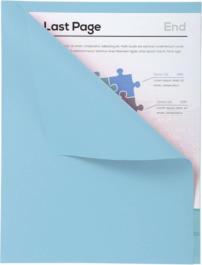Exacompta dossiermap Forever met zichtrand ft A4 pak van 100 blauw