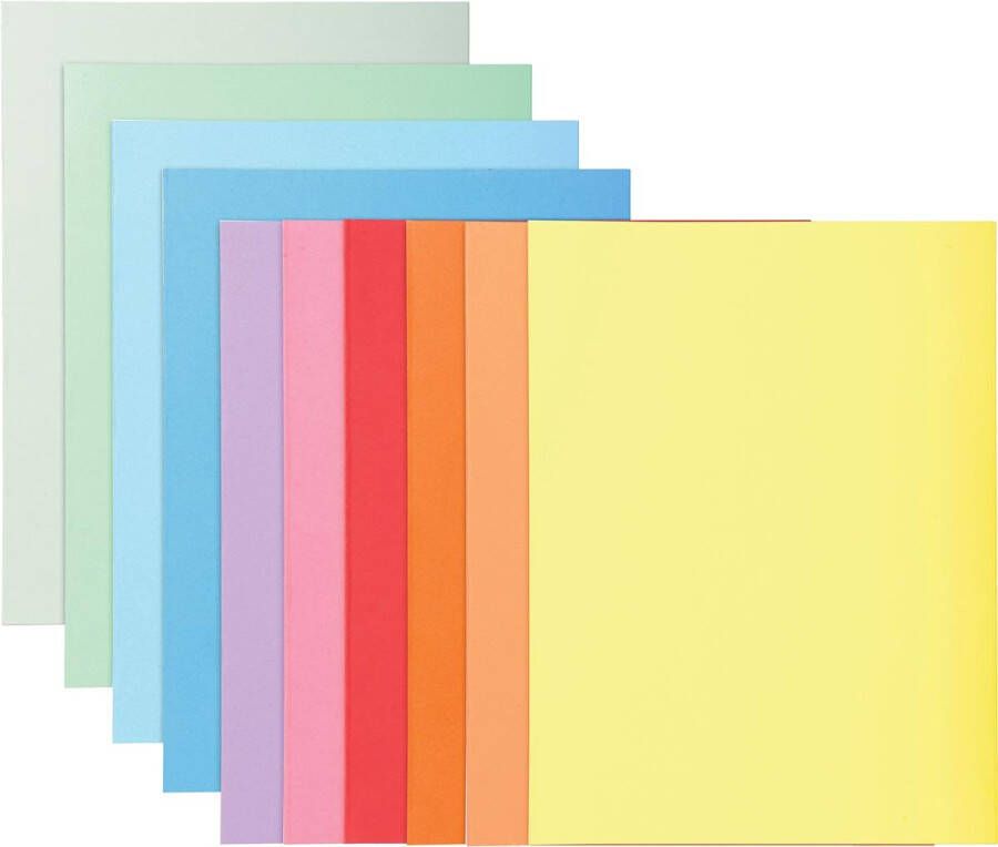 Exacompta dossiermap Super 180 voor ft A4 pak van 100 stuks 10 geassorteerde kleuren