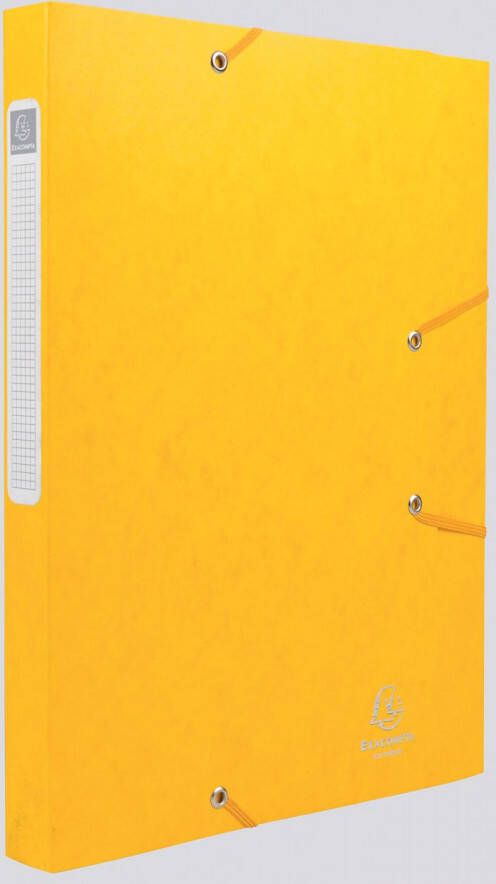 Exacompta Elastobox Cartobox rug van 2 5 cm geel 5 10e kwaliteit