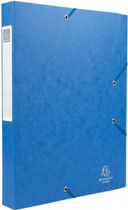 Exacompta Elastobox Cartobox rug van 4 cm blauw kwaliteit 7 10e