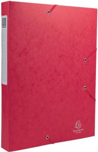 Exacompta Elastobox Cartobox rug van 4 cm rood kwaliteit 7 10e