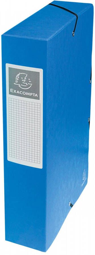 Exacompta elastobox Exabox blauw rug van 6 cm