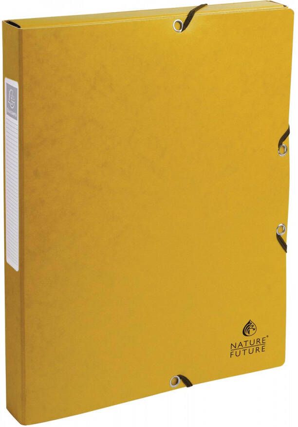 Exacompta elastobox Exabox geel rug van 2 5 cm