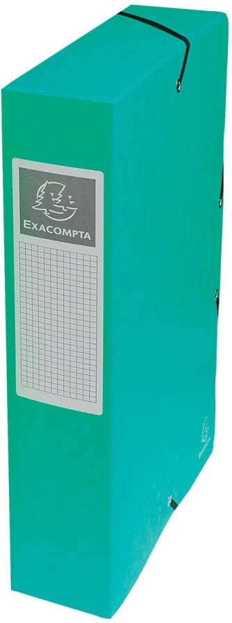 Exacompta elastobox Exabox groen rug van 6 cm