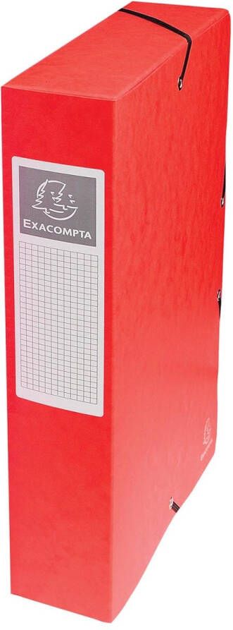 Exacompta elastobox Exabox rood rug van 6 cm