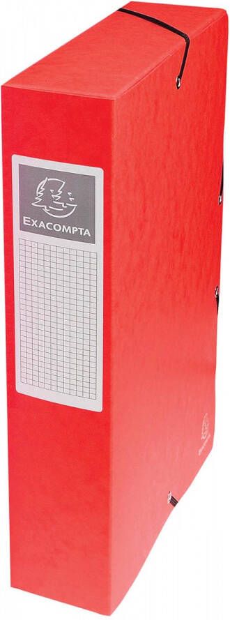 Exacompta elastobox Exabox rood rug van 6 cm